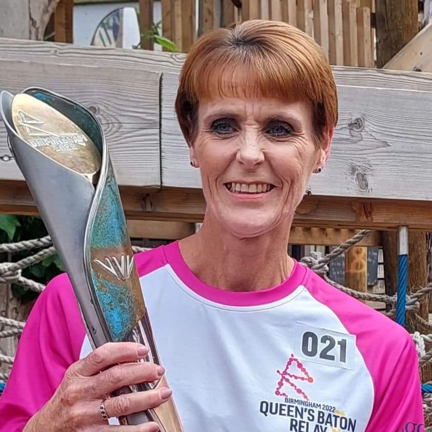 Queen’s Baton Relay for the Commonwealth Games. Wotton Lions